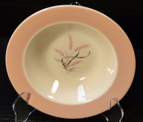 Homer Laughlin Cavalier Pink Radiance Rimmed Cereal Bowl 6 3/8" | DR Vintage Dinnerware and Replacements