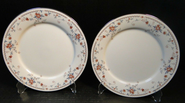 Noritake Adagio Salad Plates 7237 8 3/8" Set of 2 | DR Vintage Dinnerware and Replacements
