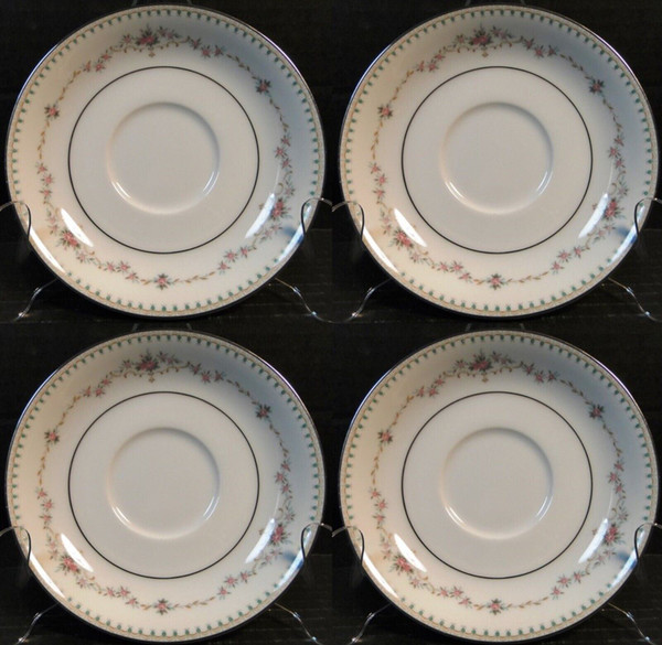 Noritake Fairmont Saucers 6102 Set of 4 Excellent