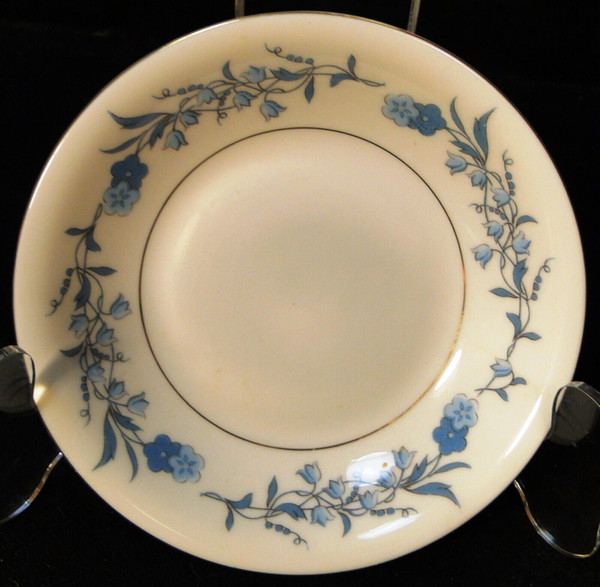 Theodore Haviland NY Clinton Berry Bowl 5 1/8" Blue Flowers Excellent
