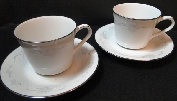 Noritake Casablanca Tea Cup Saucer Sets 6842 2 Excellent