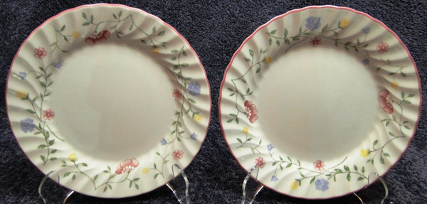 Johnson Bros Summer Chintz Salad Plates 7 3/4" Julie Holland England 2 Excellent