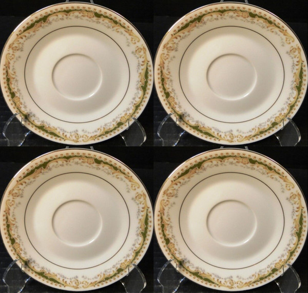Signature Collection Queen Anne Saucers Set of 4 Excellent