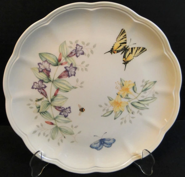 Lenox Butterfly Meadow Swallowtail Dinner Plate 10 7/8" Excellent