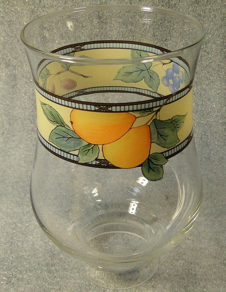 Mikasa Garden Harvest Glass Votive Globe Hurricane Lamp 4 1/2" CAC29  | DR Vintage Dinnerware Replacements