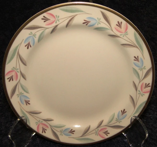 Homer Laughlin Eggshell Nautilus Nantucket Bread Plate 6 1/8" Excellent