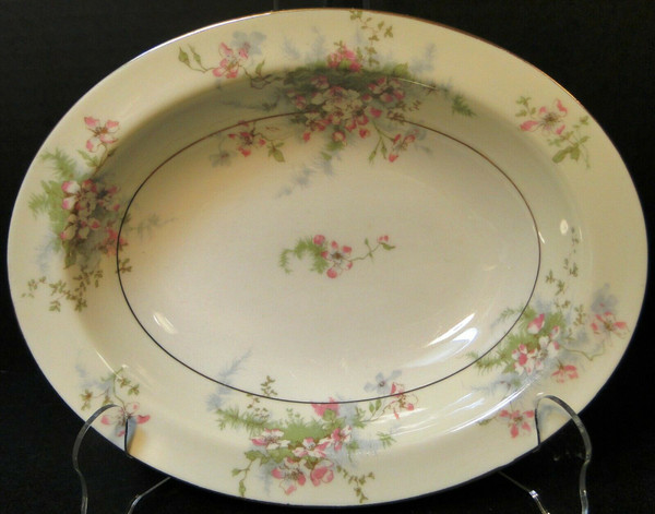 Theodore Haviland NY Apple Blossom Oval Vegetable Serving Bowl 9 5/8" | DR Vintage Dinnerware Replacements