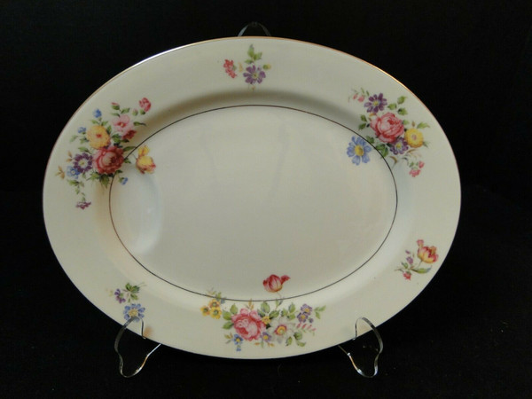 Theodore Haviland NY Pasadena Oval Serving Platter 11 5/8" | DR Vintage Dinnerware and Replacements