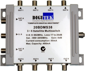 Digitek 3 Input 8 Way Multiswitch Digitek 3 Input 8 Way Multiswitch
