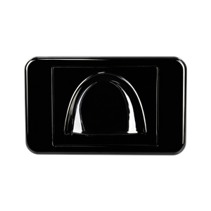 Digitek Media Style Wall Plate (Slim Bullnose) - Black