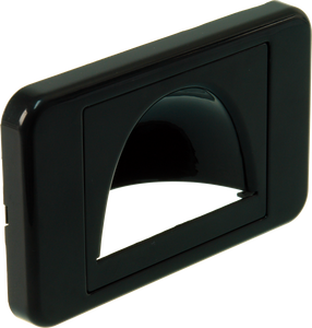 Digitek Media Style Wall Plate (Reverse Bullnose) - Black