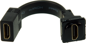 Digitek HDMI Female to HDMI Female Insert with Tail - Black