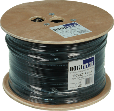 Digitek Figure 8 24 Strand/0.20mm 500m Reel - Black