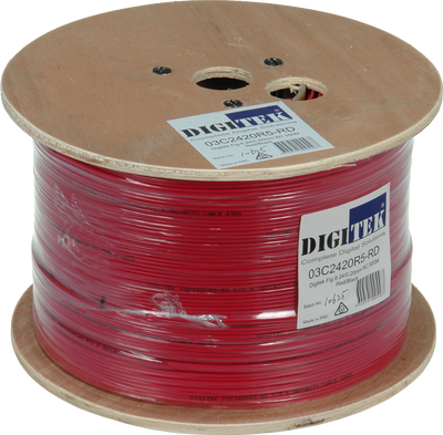 Digitek Figure 8 24 Strand/0.20mm 500m Reel - Red