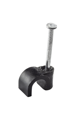 Digitek 15C6T 6mm Timber Cable Clip - Black