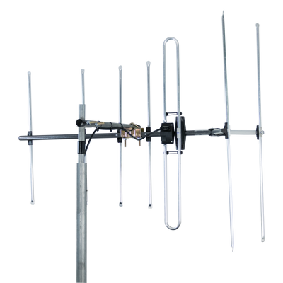 Digitek LTE Series 7 Element Metropolitan Premium YAGI VHF Antenna with Vertical Standoff Bracket