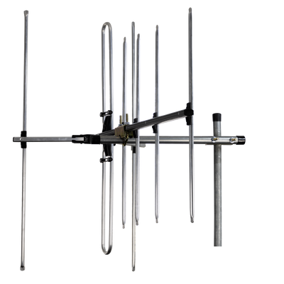 Digitek LTE Series 7 Element Metropolitan Premium YAGI VHF Antenna with Vertical Standoff Bracket