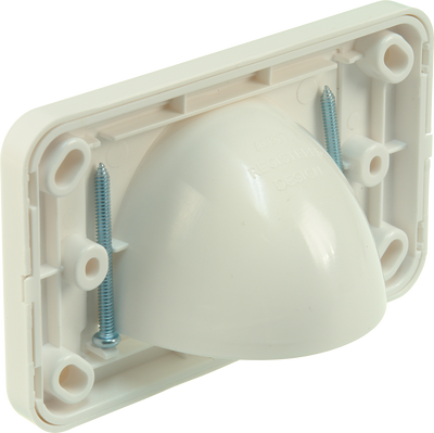 Digitek Media Style Wall Plate (Reverse Bullnose) - White