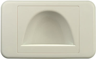 Digitek Media Style Wall Plate (Reverse Bullnose) - White