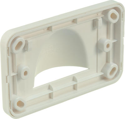 Digitek Media Style Wall Plate (Slim Bullnose) - White