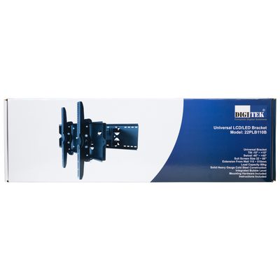 Digitek 32" - 60" Dual Arm Tilt, Swivel and Reach Universal LCD Bracket - 80KG