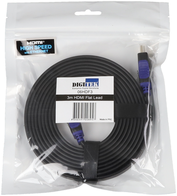 Digitek FLAT 4K 60Hz 18 Gbps HDMI Lead - 3M