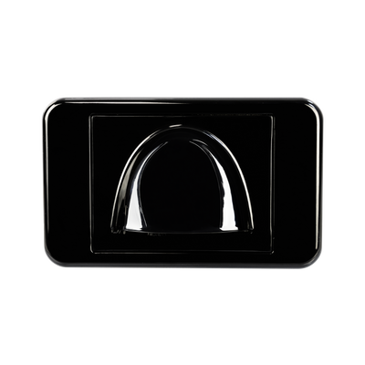 Digitek Media Style Wall Plate (Slim Bullnose) - Black