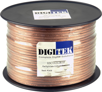 Digitek 112 Strand/0.12mm Clear Jacket Speaker Cable 100m Reel - AWG16