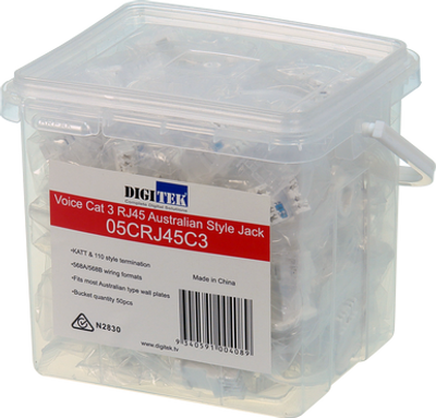 Digitek RJ45 CAT3 Voice Mech/Insert
