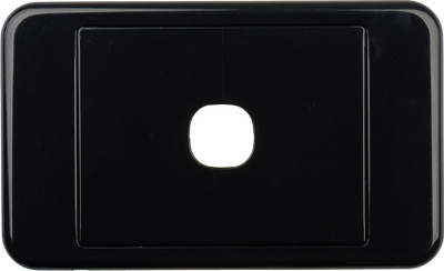 Digitek 1 Gang Wallplate (No Mech) - Black