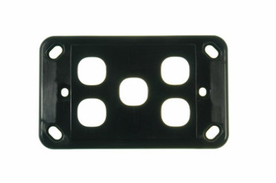Digitek 5 Gang Wallplate (No Mech) - Black