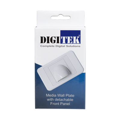 Media Wall Plate with Detachable Front Panel