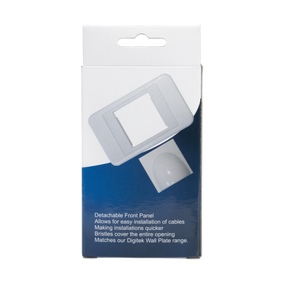 Media Wall Plate with Detachable Front Panel