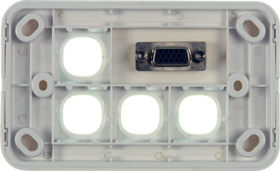 Digitek VGA Female to VGA Female & 4 Gang Wallplate