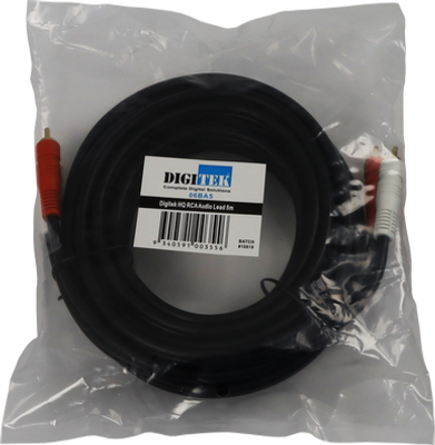 Digitek 5M RCA Male to RCA Male Audio Lead