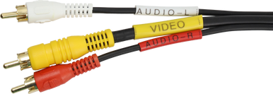 Digitek 3M 3x RCA Male to 3x RCA AV Lead - Coaxial Video