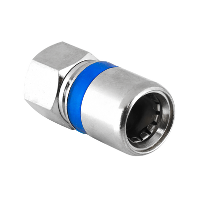 Digitek RG6 Quad Self-Lock (Push on) F Type Connector