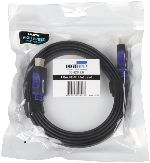 Digitek FLAT 4K 60Hz 18 Gbps HDMI Lead - 1.8M