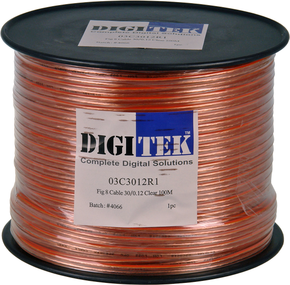 Digitek 30 Strand Figure 8 Speaker Cable - 100m Reel