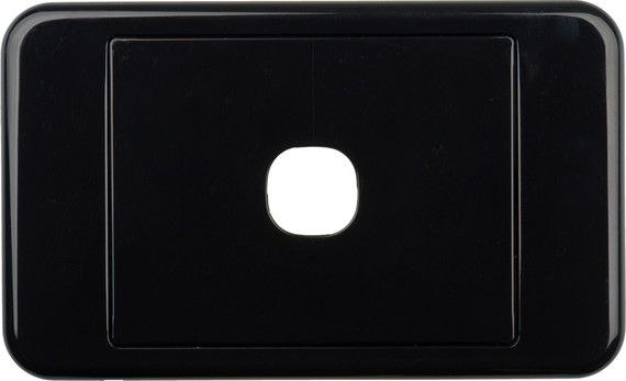 Digitek 1 Gang Wallplate (No Mech) - Black