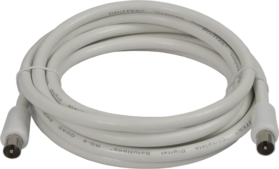 Digitek 3M Pal Male to Pal Male Quad Fly Lead - White