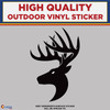 Deer With Antlers, Die Cut High Quality Vinyl Sticker Decals New Colorado Sticker