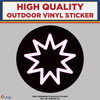 Bahai Symbol Pink, High Quality Vinyl Stickers pink