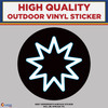 Bahai Star Symbol, High Quality Vinyl Stickers New Colorado Sticker