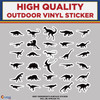 Dinosaur Sticker Sheet, High Quality Vinyl Stickers New Colorado Sticker