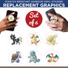 Pokémon Phone Holder Replacement Graphic Vinyl Stickers New Colorado Sticker