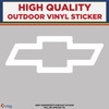 Chevy Logo White,  Die Cut High Quality Vinyl Stickers
