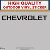 Chevrolet Text, Die Cut High Quality Vinyl Stickers