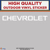 Chevrolet Text White,  Die Cut High Quality Vinyl Stickers