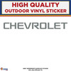 Chevrolet Text Grey,  Die Cut High Quality Vinyl Stickers